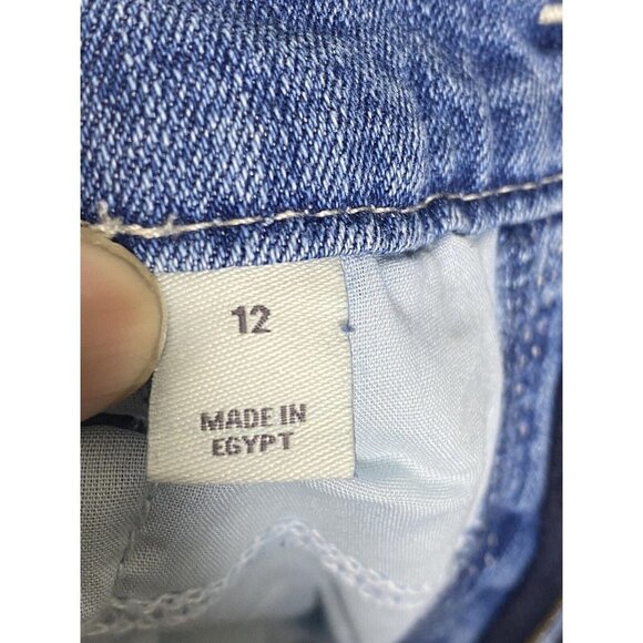 Style&co. Womens Straight High Rise Slimming Pocket Distressed Jean Size 12 - Picture 3 of 8